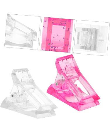Mikinona 12pcs Nail Clip Nail Fixing Clips Nail Binder Clips Led Builder Clamps Nail Tip Fixing Clamp Nails Kits Manicure Extension Led Kit Finger Clip White Plastic Shaping Mold Clamp 4X3X2CM White - Buy Online on SooperMarket.com