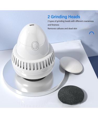 Electric Foot Callus Remover with 2 Grinding Heads Hard Skin Removal Foot Grinder Foot Care Tool 2 Speed Rechargeable - Buy Online on SooperMarket.com