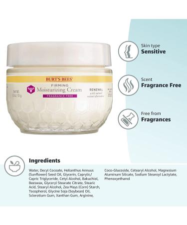 Burt's Bees Retinol Alternative Face Cream - Firming, Moisturizing & Fragrance-Free - 1.8 Oz All-Natural Skincare - Buy Online on SooperMarket.com