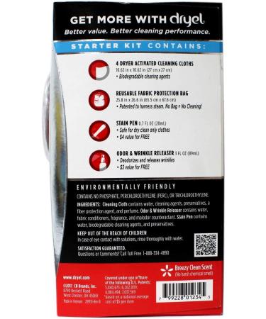 Dryel At-Home Dry Cleaning Starter Kit With Bag Breeze Clean Scent 1 kit - Buy Online on SooperMarket.com