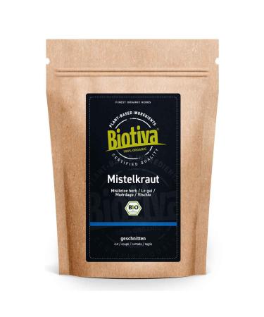 Biotiva Mistletoe Organic 250g - Herbal Tea - Cut- Without fillers - Bottled and Certified in Germany (DE- KO-005)