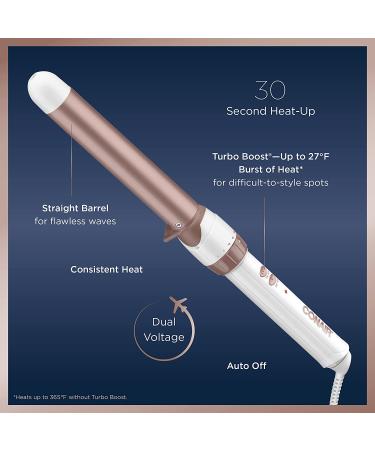 Conair Double Ceramic 1-inch Curling Wand - Create Flawless Waves with Straight Barrel - 1 Inch - Buy Online on SooperMarket.com