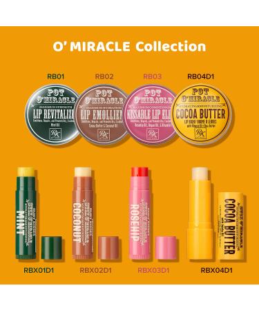Ruby Kisses Pot O' Miracle Maximum Hydration Cocoa Butter & Coconut Oil Lip Emollient 2 Pack - Moisturizing Lip Treatment - Buy Online on SooperMarket.com