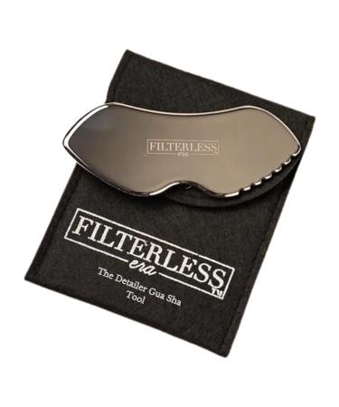The Detailer Stainless Steel Gua Sha Tool | Face Massager & Sculpting Tool for Jawline & Lymphatic Drainage
