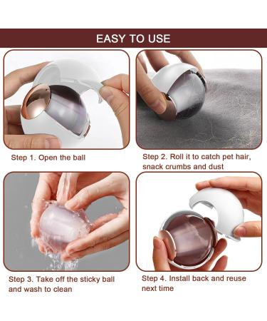 Reusable Sticky Lint Roller Ball - Washable Hair Remover for Pets & Clothing | International Shipping - Buy Online on SooperMarket.com
