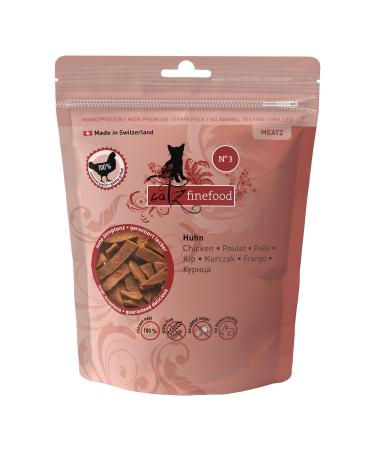 Catz Finefood MEATZ Cats treats chicken n 3 - crispy strips of meat grilled chicken meat with biotin for a chipping fur - cat snack without sugar grain -free 45g