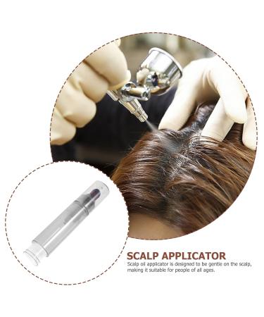 FRCOLOR Hair Oil Applicator Bottle | Clear Twist Top Scalp Care Comb | 11.3x2cm Squeeze Plastic Bottle for Roots Supplies - Buy Online on SooperMarket.com