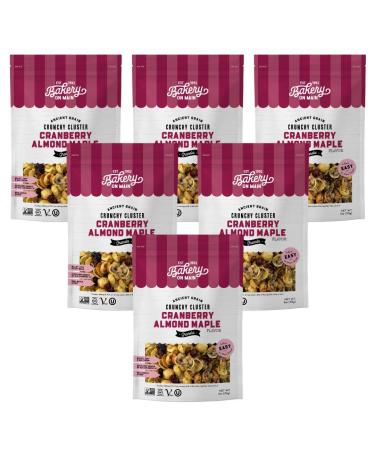 Bakery On Main Cranberry Almond Maple - Gluten Free Granola + Ancient Grains, Vegan & Non GMO, 66 Oz, Pack of 6, (601)