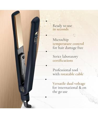 Transform Your Hair with the 2-in-1 Lure & Smooth Smoothing Iron - Long-lasting Styling for Smooth & Curly Looks (829 Gold) - 5 Years Worry-Free Use - Buy Online on SooperMarket.com