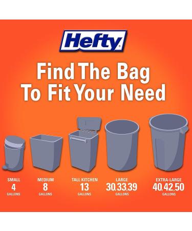 Hefty Ultra Strong Tall Kitchen Trash Bags  Lavender & Sweet Vanilla Scent  13 Gallon  80 Count - Buy Online on SooperMarket.com