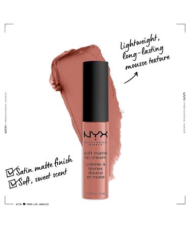 NYX Soft Matte Lip Cream - San Francisco (Peachy Brown Nude) 0.27 Fl Oz - Buy Online on SooperMarket.com