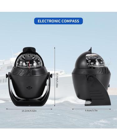 Gugxiom Electronic Digital Boat Compass with Led Light - Ideal for Car, Watercraft, Boat, Caravan - Perfect for Outdoor Activities - Buy Online on SooperMarket.com
