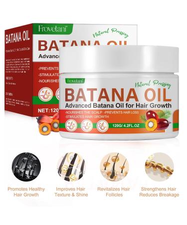 Organic Batana Oil for Hair Growth - 100% Natural Hair Mask & Scalp Treatment 120g for Repairing Damaged Hair & Skin - Buy Online on SooperMarket.com
