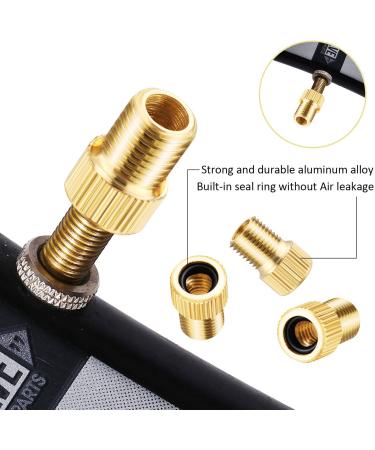 Cycling Tire Tools Set with Presta to Schrader Adapter and Valve Caps - 15 Pieces | Bike & Car Tire Valve Converter Kit - Buy Online on SooperMarket.com