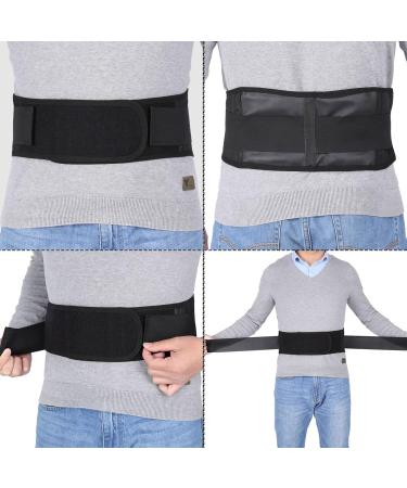 Self-Heating Black Belt | Tourmaline Magnetic Therapy Lumbar Support for Pain Relief - Buy Online on SooperMarket.com