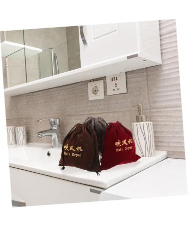 BELLIFFY 3 Pcs Hair Dryer Storage Bag Drawstring Bags Travel Blow Dryer Hair Tools Travel Bag Fabric - Buy Online on SooperMarket.com