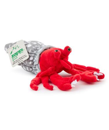 Zappi Co Ultra Soft Hermit Crab Plush Toy (20cm Width) - 100% Recycled Eco-Friendly Newborn Gift Realistic Lifelike