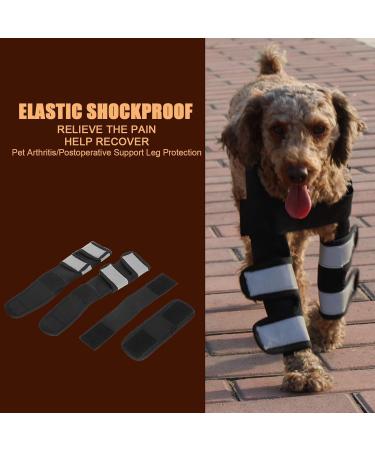 Dog Leg Brace Stability Pet Elbow Brace Convenient Steady for Pet Elbow Pad Puppy Dog(Black M) - Buy Online on SooperMarket.com