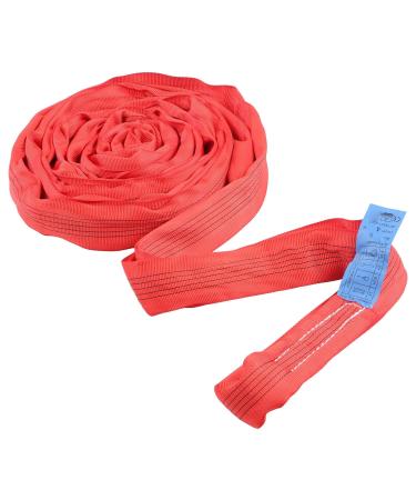 High-Quality 4m Polyester Crane Lifting Rope | Durable Flat Lifting Strap for Ship Transport | Wear-Resistant & Tight Seams - Buy Online on SooperMarket.com