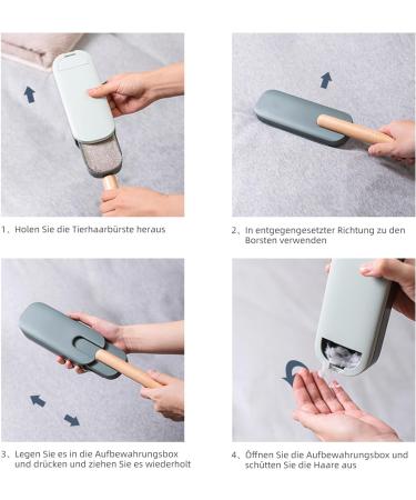 Ceblish Reusable Lint Brush for Animal Hair Remover | Cat & Pet Hair Cleaner | Easy to Clean Clothing Brush | Eco-Friendly Green Design - Buy Online on SooperMarket.com