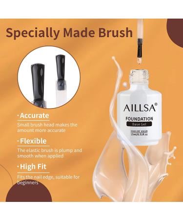 AILLSA 3PCS Base and Top Coat Set - No Wipe Matte & Mirror Gloss | Long-Lasting Gel Nail Polish | UV LED Soak Off | Nail Art DIY - Buy Online on SooperMarket.com