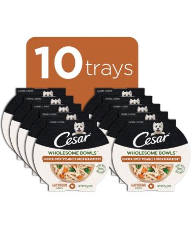 CESAR Wholesome Bowls Wet Dog Food Chicken Sweet Potato & Green Beans 85g Pack of 10 Chicken Sweet Potato & Green Beans 85 g (Pack of 10) - Buy Online on SooperMarket.com