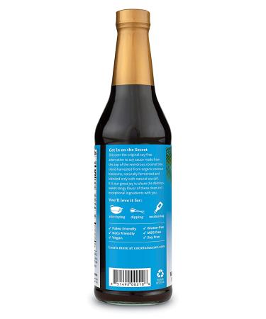 Coconut Secret Coconut Aminos 16.9 fl oz - Organic Low Sodium Soy Sauce Alternative | Vegan, Gluten-Free, Keto & Paleo Friendly - Buy Online on SooperMarket.com