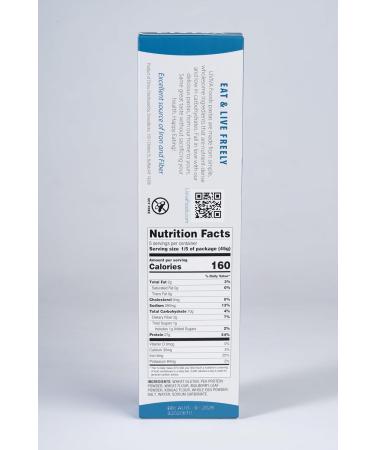 LIVIVA Low Carb High Protein KETO Fettuccine Pasta - 27g of Protein 8g Net Carbs Diabetic-Friendly - Made with Pea Protein Mulberry Leaf and Konjac (Pack of 4) Pack of 4 - Fettuccine 225g (Pack of 4) - Buy Online on SooperMarket.com
