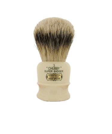 Simpsons Chubby CH3 Super Badger Shaving Brush - High Quality Shave Brush - Buy Online on SooperMarket.com