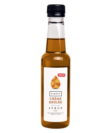 Simply Sugar Free Cr me Brulee Syrup Low Calorie Vegan & Nut Free Flavoured Syrup for Coffee Cocktails & Baking (250ml)