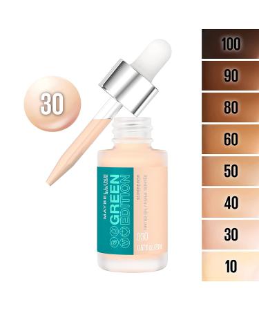 Maybelline Green Edition Superdrop Tinted Oil Makeup - Natural Coverage | 8 Shades, Jojoba & Marula Oil - 0.67 Fl Oz - Buy Online on SooperMarket.com