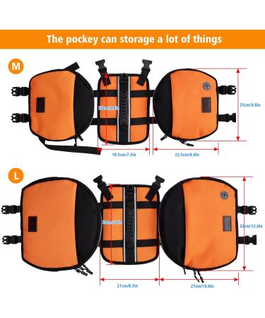 Ownpets Dog Backpack Saddlebag with Adjustable Strap Waterproof and Lightweight Dog Saddle Bag Harness Dog Pack Hound for Camping Traveling and Hiking M size - Buy Online on SooperMarket.com