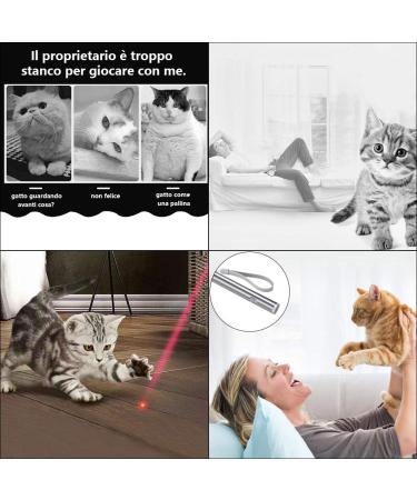 Faburo Cat Toys for Indoor Cats Cat Chaser Toys 2 in 1 Function Great for Pet Exercise Used as LED Flashlight(4PCS) - Buy Online on SooperMarket.com