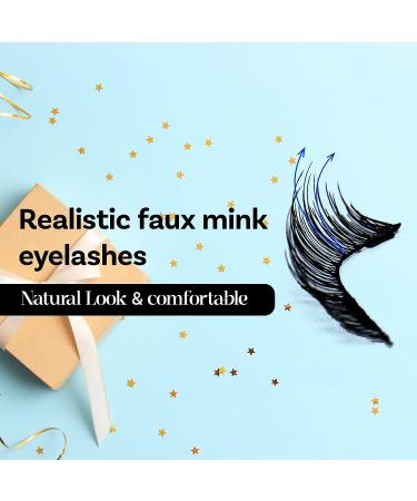 Dual Magnetic Reusable False Eyelashes Set - No Glue Needed | Soft 3D Fake Lashes Extension | Natural Look with Tweezers - 2 Pairs - Buy Online on SooperMarket.com