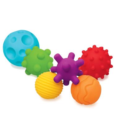 Infantino Textured Multi Ball Set - textured balls in the set for sensory development - for children from 6 months 6 piece set - original version