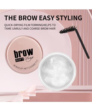 Eyebrow Soapbar - Waterproof Brow Lifting Wax | Eyebrow Styling Wax Eyebrow Shaping Wax for Brows Clear Brow Styling Wax for Lamination Effect Klufo - Buy Online on SooperMarket.com