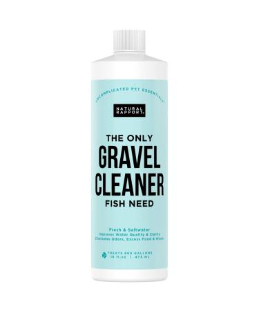 Natural Rapport Aquarium Gravel Cleaner - The Only Gravel Cleaner Fish Need - Professional Aquarium Gravel Cleaner to Naturally Maintain a Healthier Tank, Reducing Fish Waste and Toxins (16 fl oz)