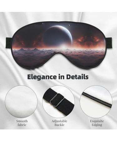 Buy SSIMOO Space Planet Sleep Mask - Adjustable Breathable & Fashionable Eye Mask for Comfort | International Shipping Available - Buy Online on SooperMarket.com