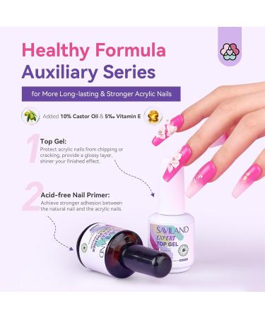 SAVILAND EMA Odorless Monomer Acrylic Liquid - 4 oz Nail Monomer for Acrylic Powder Premium Nail Brush & Gel - Best Acrylic Nail Kit for Manicurists - Buy Online on SooperMarket.com