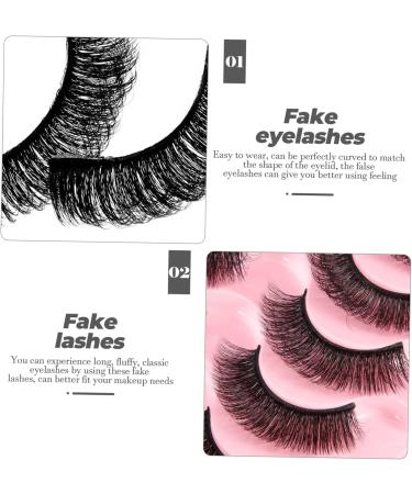 POPETPOP 10 Pairs Fake Eyelashes 7d Fiber Russia European and American - Buy Online on SooperMarket.com