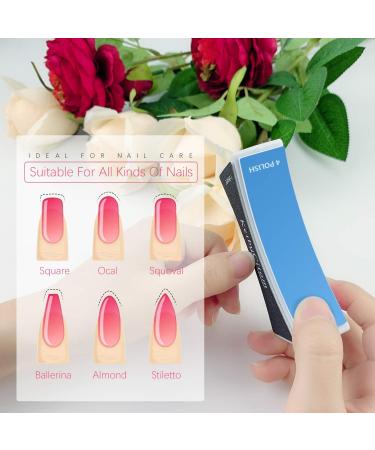 Professional Nail Buffer Set - 4-Sided Nail Files and Buffers for Shaping and Polishing - Natural Nail Shiner Buffer Blocks - Ideal for Nail Art and Gel - 2 Pcs - Buy Online on SooperMarket.com