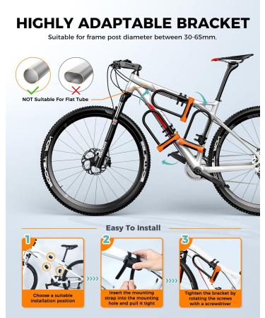Sportne High-Safety Bicycle Lock - 18mm Anti-Theft Iron Lock with Key & 12mm x 1.8m Steel Cable | Certified Security for Ebikes - Buy Online on SooperMarket.com