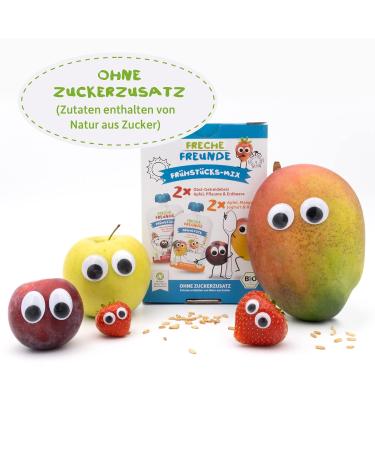 FRECHE FREUNDE Organic Squeezies - Vegan Cereal Breakfast Mix for Babies 10+ Months | Pack of 3 Squeezable Pouches (3 x 4x100g) - Buy Online on SooperMarket.com