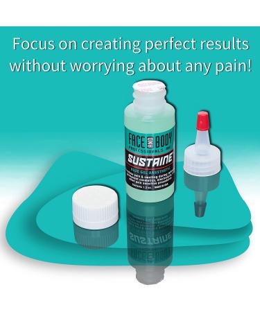 Sustaine Blue Gel 1.2oz - Maximum Strength Lidocaine Numbing Cream for Pain Relief, Tattoo & PMU Procedures - Buy Online on SooperMarket.com