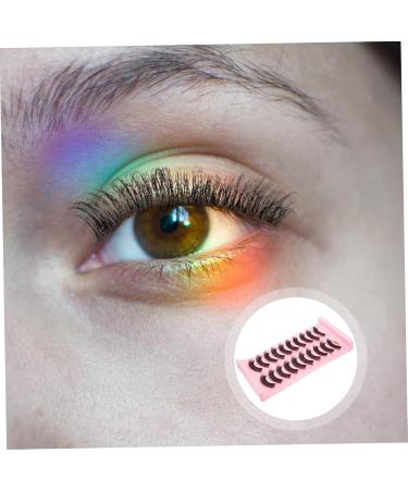 Anneome 10 Pairs Fake Eyelashes Faux Lashes Natural False Lashes False Eyelashes Natural Look Iron on Patches Women Natural Eyelashes Women Lashes Girl 7d Fiber Russia - Buy Online on SooperMarket.com