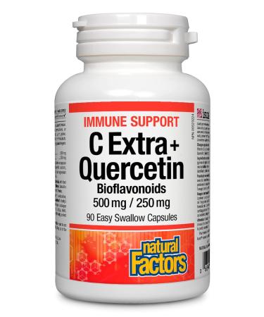Natural Factors - Vitamin C Extra 500 mg with Quercetin 250 mg 90 Capsules