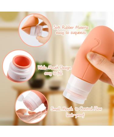 Marforever 16-Piece Silicone Travel Bottle Set | BPA-Free 60/90ml Containers for Shampoo Lotion & Shower Gel | Ideal for International Travel - Buy Online on SooperMarket.com