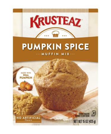 Krusteaz Pumpkin Spice Muffin Mix 15 OZ Box (Pack of 3)