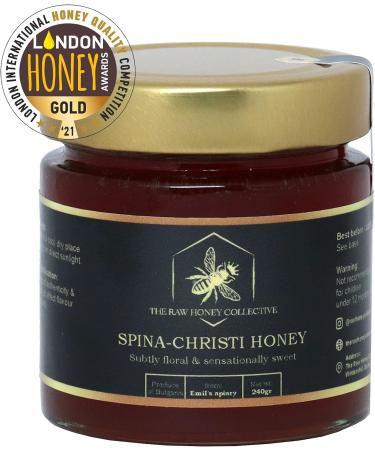 Award Winning Pure Spina Christi Honey (Gold Award at The London Honey Awards 2021). Single Origin Honey from The Raw Honey Collective - 240g - Buy Online on SooperMarket.com