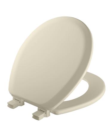 MAYFAIR 41EC 346 Cameron Toilet Seat will Never Loosen and Easily Remove ROUND Durable Enameled Wood Biscuit/Linen 1 Pack Round Biscuit/Linen Toilet Seat